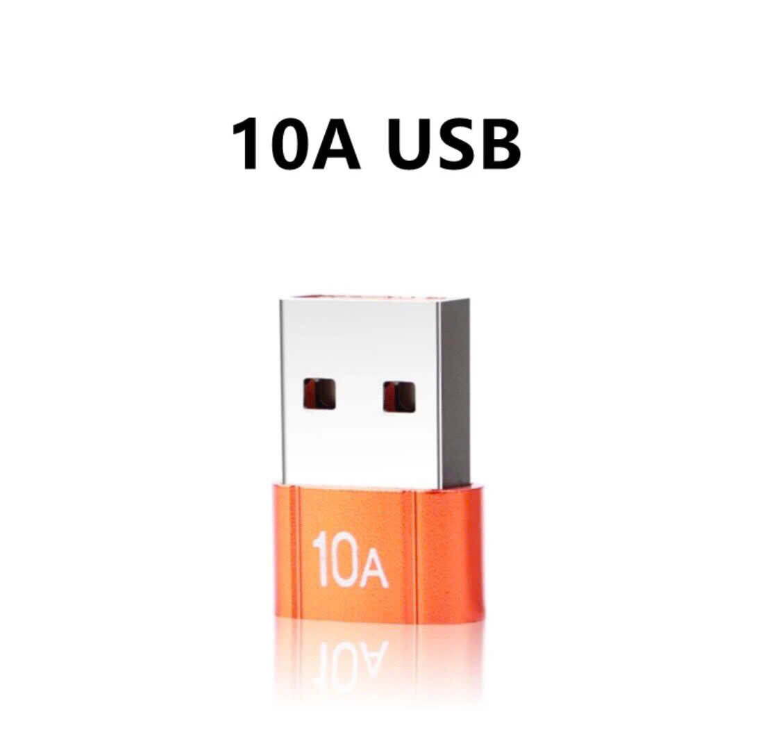 Đầu chuyển Type C đầu cái ra USB 10A